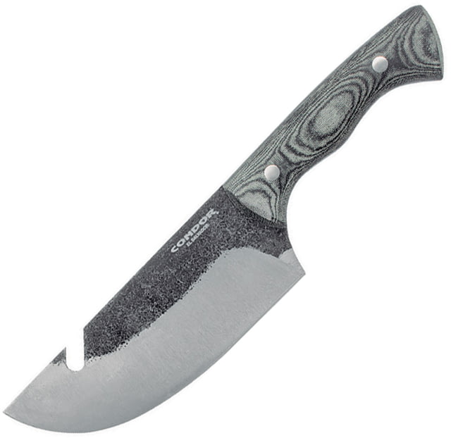 Condor Bush Slicer Knife 6.5" Condor classic finish 1095HC steel blade Black and gray micarta handle - Condor Tool And Knife