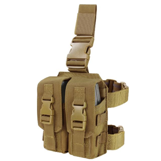 Condor Outdoor Drop Leg M4 Mag Pouch Coyote Brown - Condor Outdoor