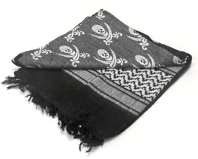 Condor Outdoor Shemagh 100percent Cotton Black/White Pirate - Condor Outdoor
