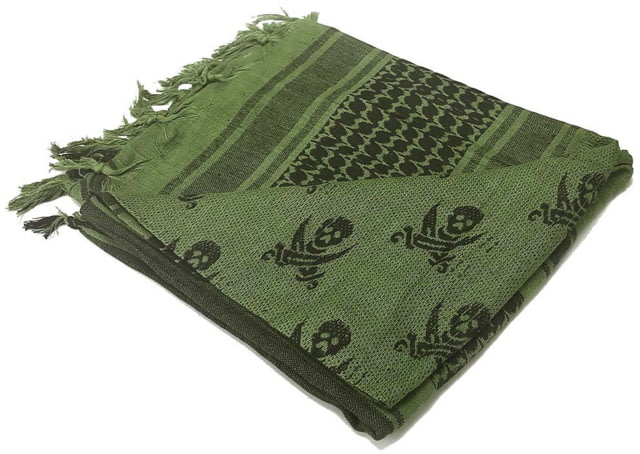 Condor Outdoor Shemagh 100percent Cotton Olive Drab/Black Pirate - Condor Outdoor