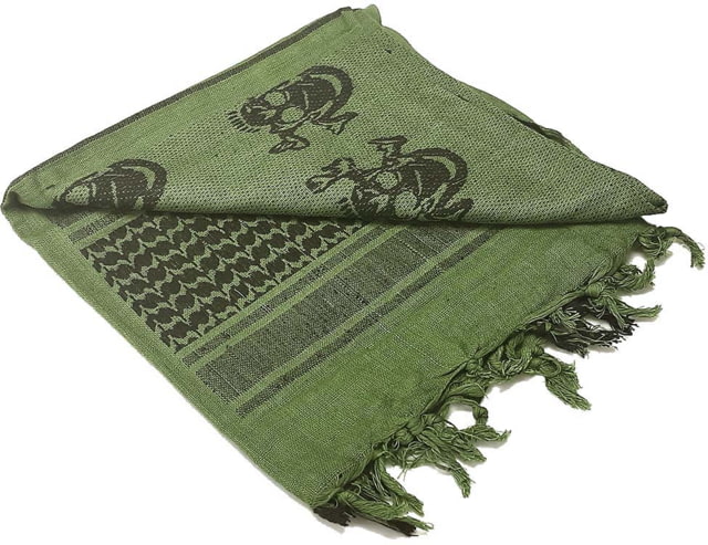 Condor Outdoor Shemagh 100percent Cotton OliveDrab/Black Skull - Condor Outdoor