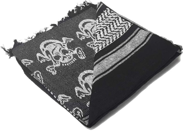 Condor Outdoor Shemagh 100percent Cotton Tan/Black Skull - Condor Outdoor