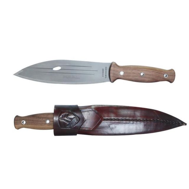 Condor Tool and Knife Primitive Bush Knive 420 Hc Stainless Steel Blasted Satin Blade Hardwood Handle