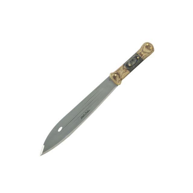 Condor Tool and Knife Primitive Bush Machete 1075 High Carbon Steel Blasted Satin 12in Blade Micarta Handle - Condor Tool And Knife