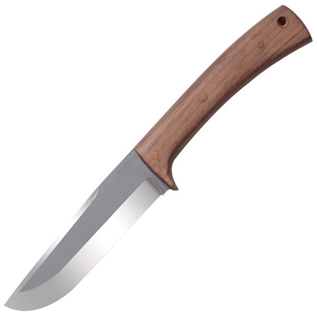 Condor Tool and Knife Stratos Knife Hardwood Handle Plain Leather Sheath - Condor Tool And Knife