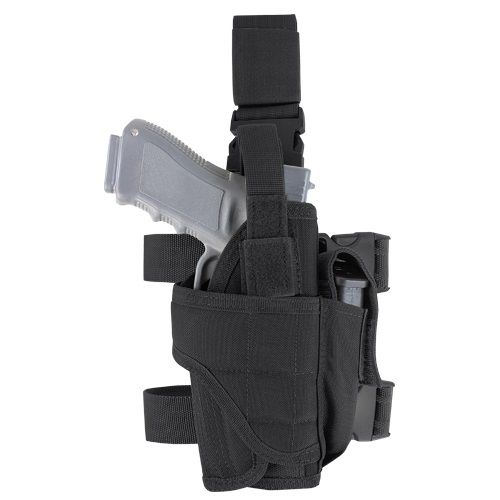 Condor Outdoor Tornado Tactical Leg Holster Right Hand Matte Black - Condor Outdoor