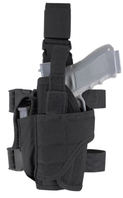 Condor Outdoor Tornado Tactical Leg Holster Left Hand Matte Black - Condor Outdoor