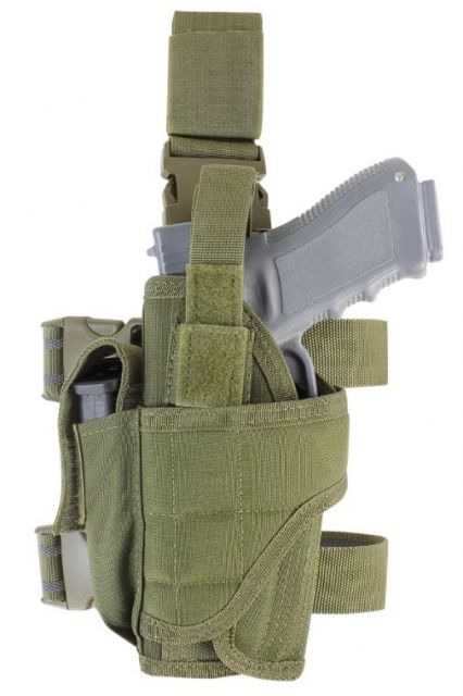 Condor Outdoor Tornado Tactical Leg Holster Left Hand Matte Olive Drab - Condor Outdoor