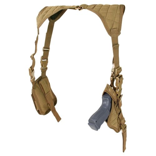 Condor Outdoor Vertical Shoulder Holster Coyote Brown - Condor Outdoor