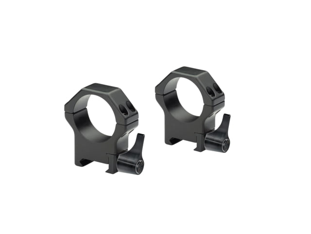 Contessa Hardened Steel Quick Clamp Picatinny Rings Black 1 inch 12mm - Contessa