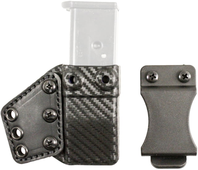 DeSantis Persuader Mag Pouch And Coupler IWB Leather Holster. Glock 43S&W M&P Shield 9/40 Left Hand Black - Desantis