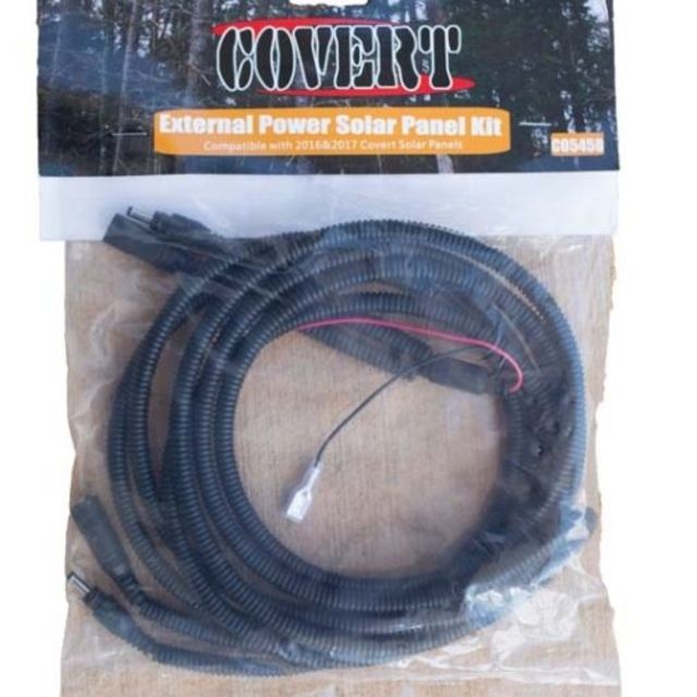 Covert Scouting Cameras Replacement Solar Panel Kit Cable Extender-10ft Camera Connector Cable w/Terminal - Covert Scouting Cameras