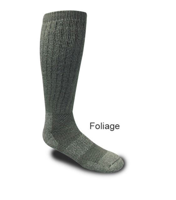 Covert Threads Ice Military/ Hunting Wool Sock Desert 1pr Foliage Green Size 13-15  FG