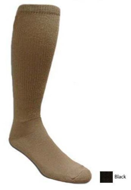 Covert Threads Rock Groundpounder Sock Desert 1pr Black Size 4-8  BK