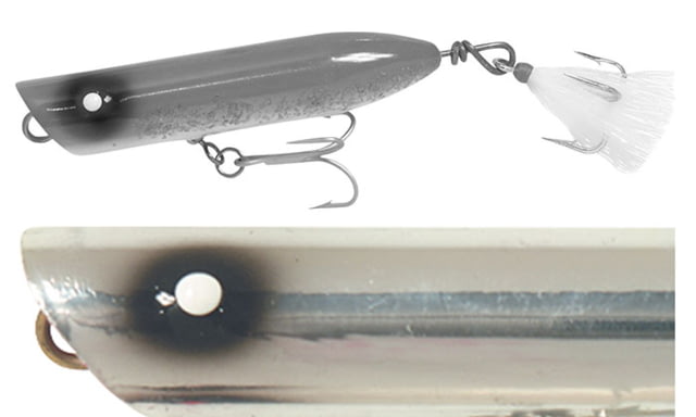 Creek Chub Striper Strike Topwater Fishing Popper 4-1/4in 1 1/2 oz Metallic