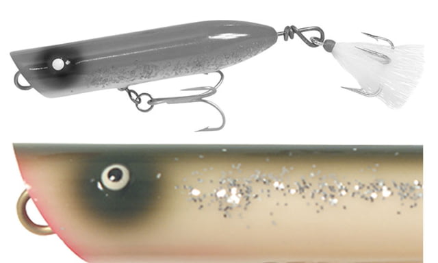 Creek Chub Striper Strike Topwater Fishing Popper 4-1/4in 1 1/2 oz Silver Flash