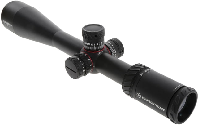 Crimson Trace Hardline Pro Rifle Scope 6-24x50mm 30mm Tube First Focal Plane Illuminated CT Custom MR1-MOA Reticle MOC Coating Black - Crimson Trace