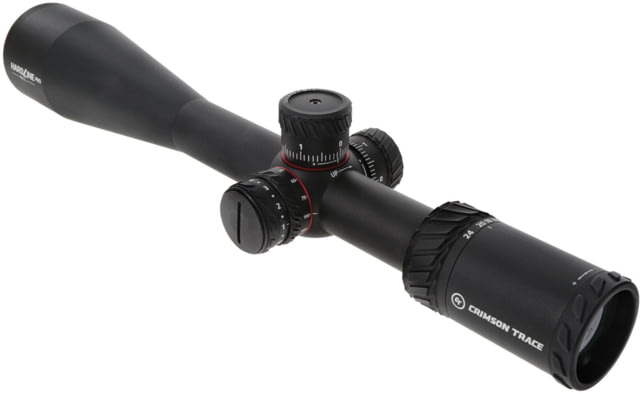 Crimson Trace Hardline Pro Rifle Scope 6-24x50mm 30mm Tube Second Focal Plane Illuminated CT Custom MR1-MIL Reticle MOC Coating Black - Crimson Trace