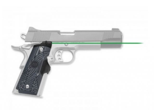 Crimson Trace Master Series Lasergrip w/ Green Laser for 1911 Full-Size Gray LG-904G