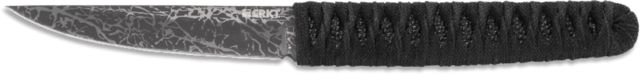 CRKT Burnley Obake - 3.64in. Blade w/ Acid Etch Pattern Black Paracord Wrapped Handle Sheath