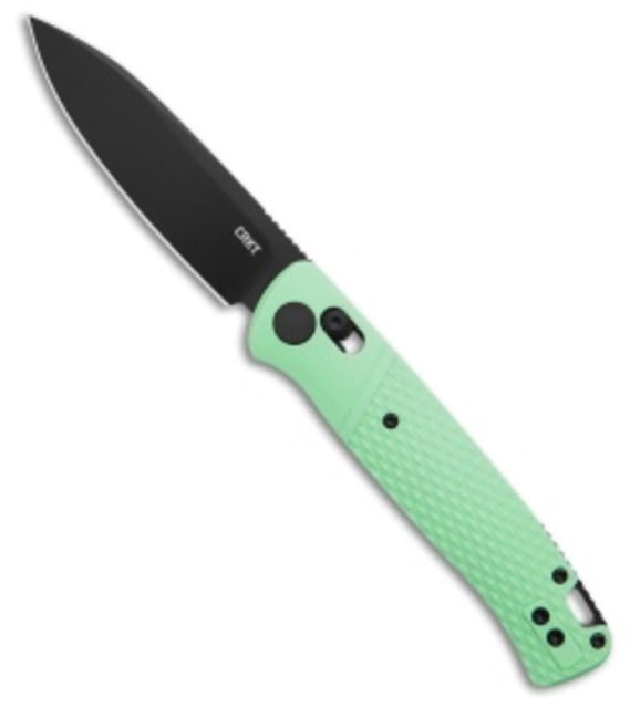 Crkt CRKT Counterpart Crossbar Lock Knife Textured Aqua GRN 3.31" Black Oxide Blue/Green 12C27 adult BHQ-226873