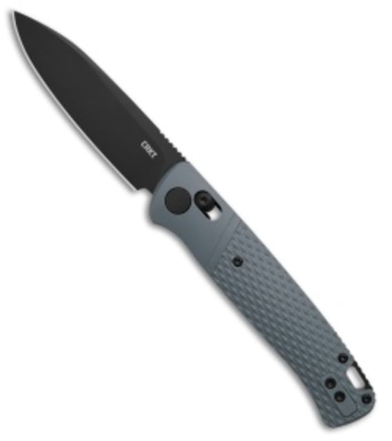Crkt CRKT Counterpart Crossbar Lock Knife Textured Gray GRN 3.31" Black Oxide Gray 12C27 adult BHQ-226872
