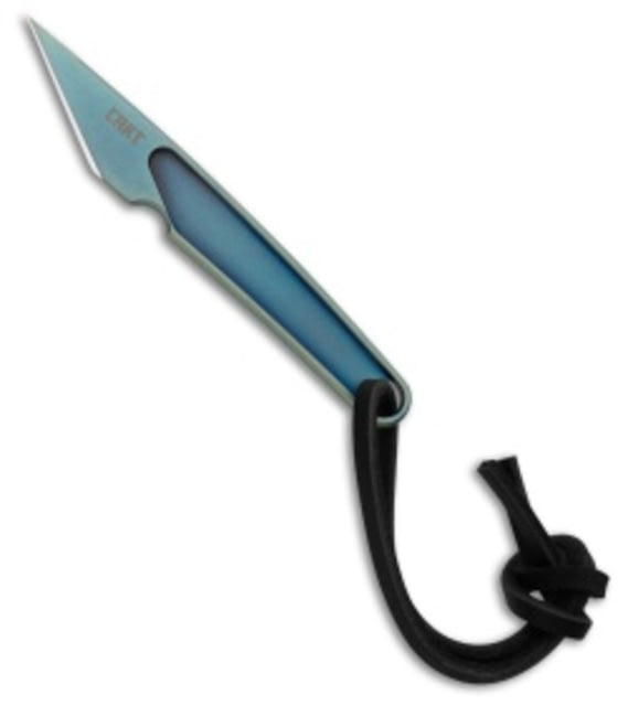 Crkt CRKT HangTi Fixed Blade Knife Blue Titanium 1" Blue Titanium Blue Titanium adult BHQ-210161
