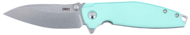 CRKT Ibis Folding Knife 3.09in 14C28N Drop Point Blade Aqua G10 Handle