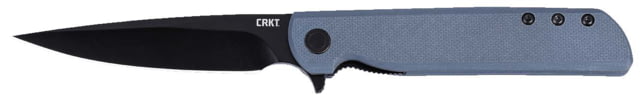 CRKT LCK Plus Folding Knife 3.38in 14C28N Drop Point Blade Gray G10 Handle