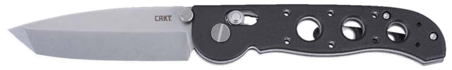 CRKT Folding Knife 3.11in D2 Tool Steel Blade Drop Point Blade Black G10 Handle