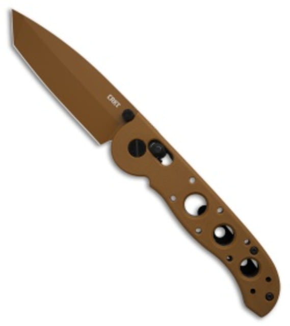 Crkt CRKT Crossbar Lock Tanto Knife Desert Tan Grivory 3.1" Tan Tan D2 adult BHQ-226891