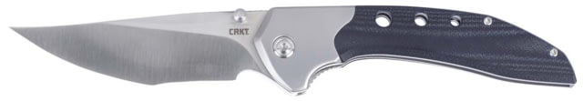 CRKT Orochi Folding Knife 3.53in 14C28N Drop Point Blade Gray/Blue G10 Handle