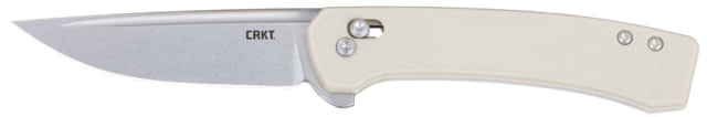 CRKT Q Compact Folding Knife 3.05in 14C28N Drop Point Blade Sand G10 Handle