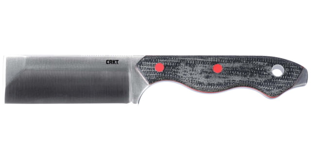CRKT Razel Fixed Blade Knife 2.97in D2 Chisel Blade Silver G10 Handle