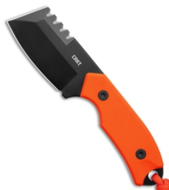 Crkt CRKT Razel Compact Fixed Blade Knife Orange G-10 3" Black Oxide Top Serr D2 Orange D2 adult BHQ-226900