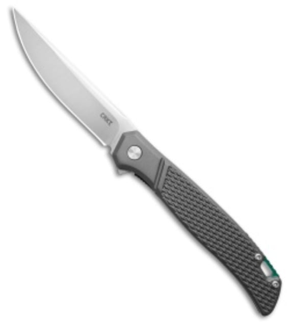 Crkt CRKT Scar Liner Lock Knife Textured Aluminum 3.3" Satin D2 Gray D2 adult BHQ-226875