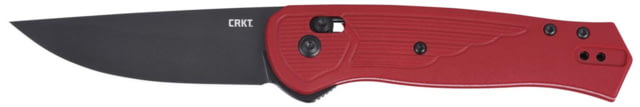 CRKT Sero Folding Knife 3.02in S35VN Drop Point Blade Black/Red G10 Handle - Crkt