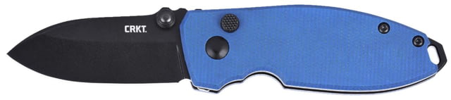 CRKT Squid Button Lock Folding Knife 2.27in D2 Drop Point Blade Blue G10 Handle