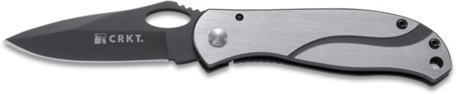 CRKT Pazoda Folding Knife 2.74in 8Cr13MoV Stainless Steel Blade Drop Point Blade Stainless Steel Handle