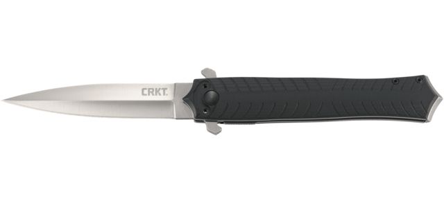 CRKT Xolotl Folding Knife 3.64in 1.4116 Drop Point Blade Black G10 Handle