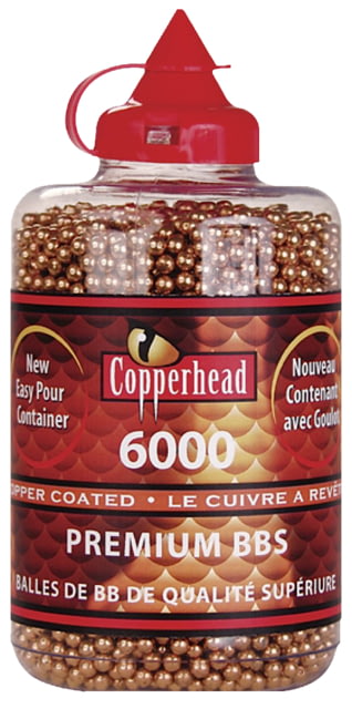 Crosman CopperHead BBs .177 Copper-Coated Steel 6000 Carton