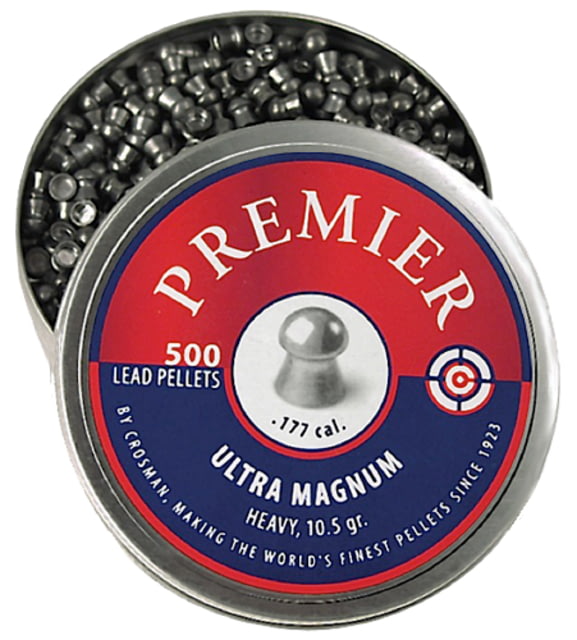 Crosman LUM177 Premier Pellets Heavy Pellets .177 500 Count Silver