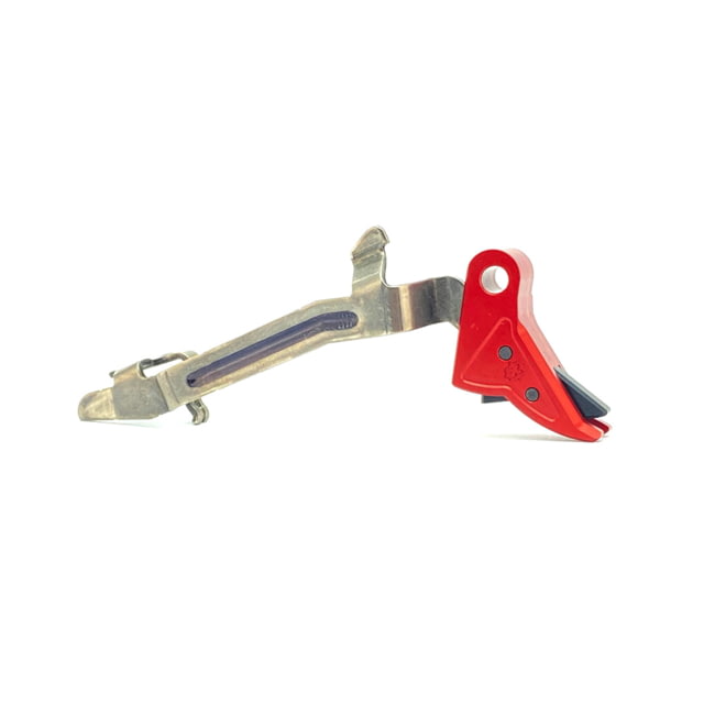 Cross Armory Glock Gen 1-3 Enhanced Flat Faced Trigger w/Bar 9mm Aluminum Red/Black Small - Cross Armory