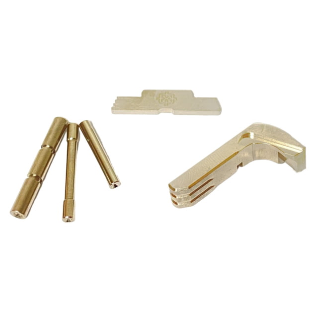 Cross Armory Glock Operator Kit 3-Piece Generation 1-3 w/ 3-Pin Set Extended Metal Mag Catch Extended Slide Lock Silver Small - Cross Armory