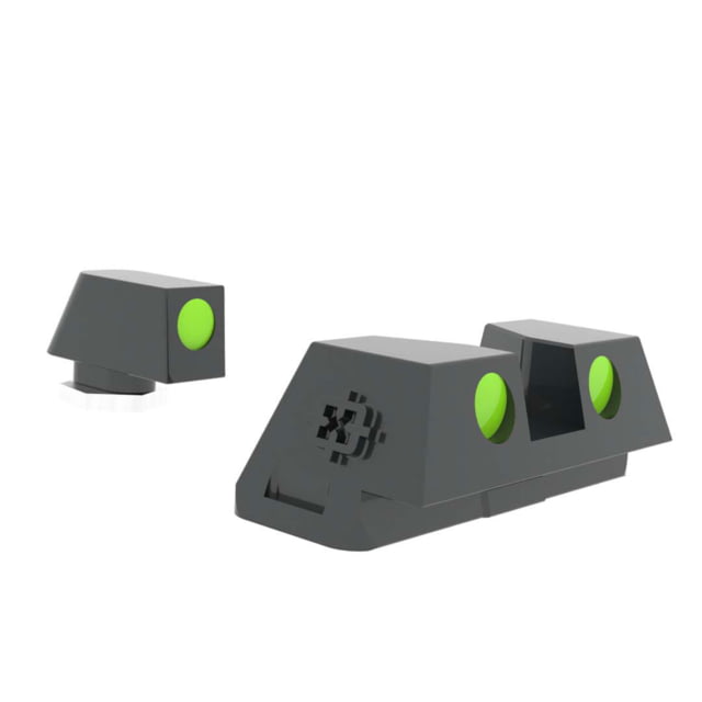 Cross Armory Glow-In-The-Dark Pistol Sights Black Standard - Cross Armory