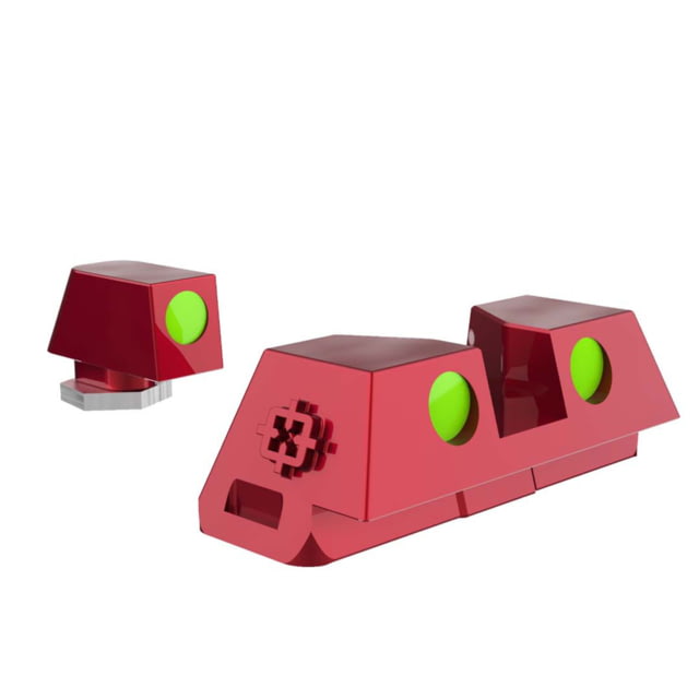 Cross Armory Glow-In-The-Dark Pistol Sights Red Standard - Cross Armory