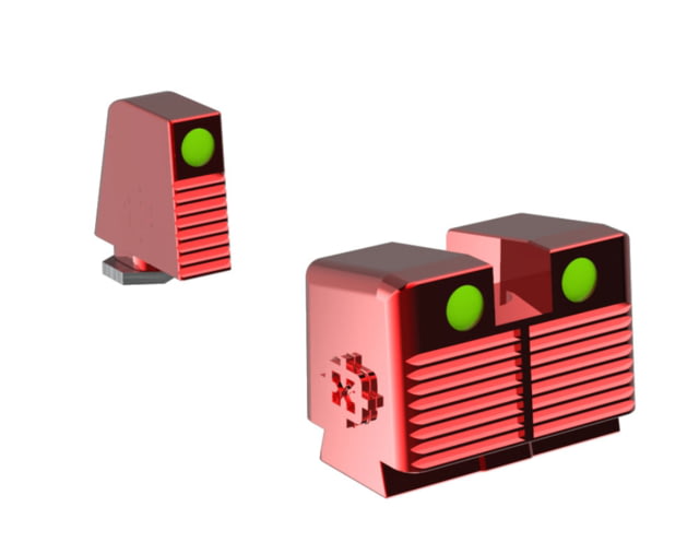 Cross Armory Glow-In-The-Dark Pistol Sights Red Tall - Cross Armory
