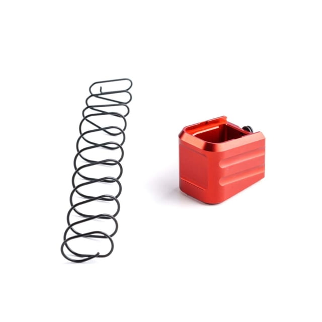 Cross Armory Magazine Extension +5 for Glock 19/23/32 Gen 1-5 Red Small 5RD - Cross Armory