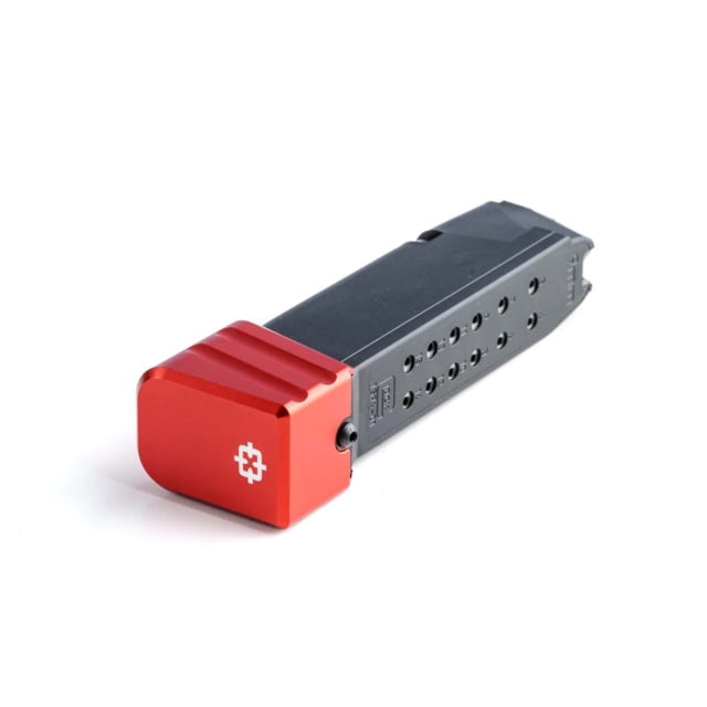 Cross Armory Magazine Extension +5 for Glock 19/23/32 Gen 1-5 Red Small 5RD - Cross Armory
