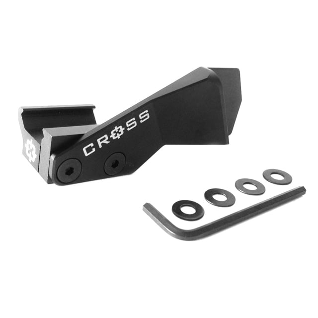 Cross Armory Thumb Grip Pistol Thumb Rest 3.5X1.75X1.75 Aluminum Black Small - Cross Armory